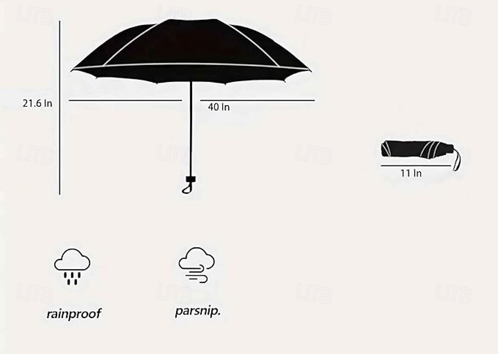 Vintage Stained Automatic Umbrella, Automatic Open & Close Folding Rain Umbrella for Women, Compact Travel Parasol, Windproof Collapsible Umbrella, Cute Aesthetic Gift Umbrella for Girls 2026 - $16.99 –P4