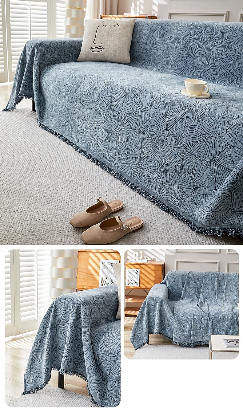 Sofa Cover Blanket One Piece Couch Cover Anti Cat Scratch Herringbone Sofa Slipcover Full Coverage Furniture Protector Washable Sofa Throw for Living Room 2026 - $7.99 –P12