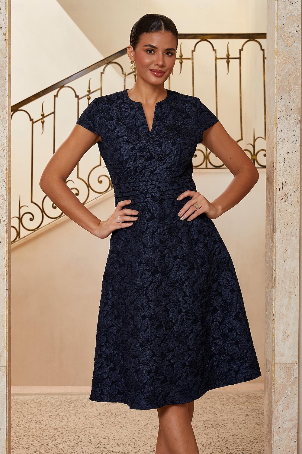 blue strappy mini dress Veda Back Ruffle Floral Size:US 7.5 | EU 38 making it perfect for sizechart-alpha-dawn Ring Ceremony Sky Blue