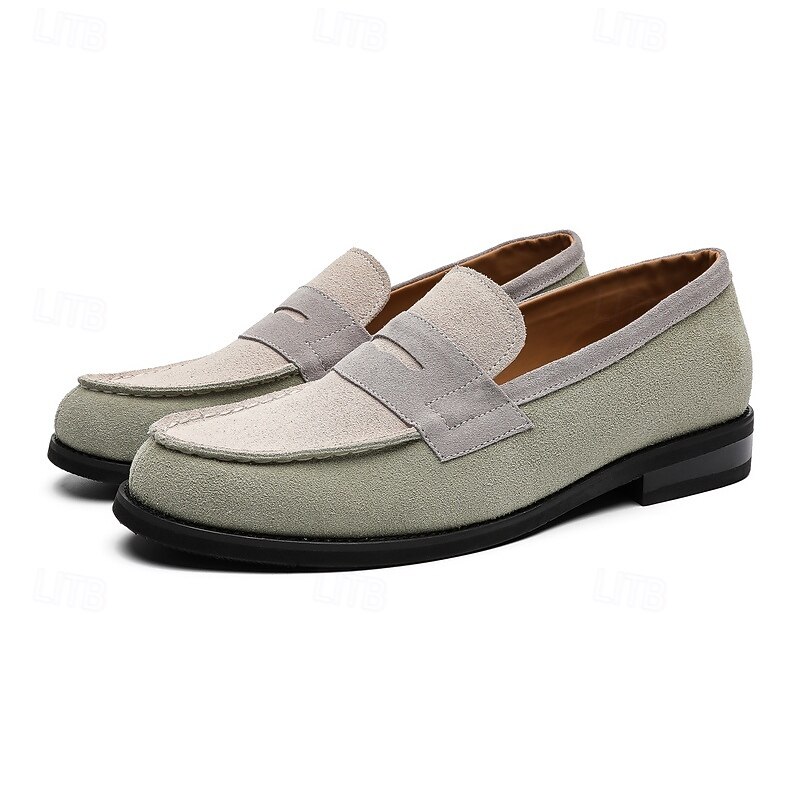 miesten kevyet pennyloaferit – pehmeät mokkanahkaiset rennot slip-on-pukukengät business casual -käyttöön, lomaillallisille, lomakeskuksiin ja tyylikkääseen arkikäyttöön 2026 - $69.99 –P7