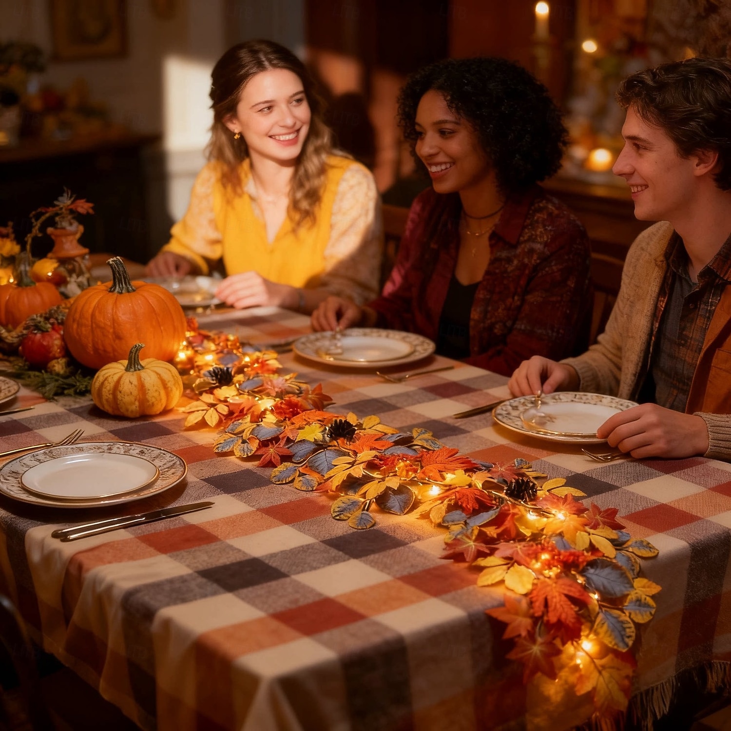 Guirlande lumineuse d'automne en forme de feuilles d'érable, décorations lumineuses d'Halloween avec vigne à baies rouges, guirlande lumineuse LED féérique pour la fête des récoltes, décoration de 2026 ? $23.99 –P9
