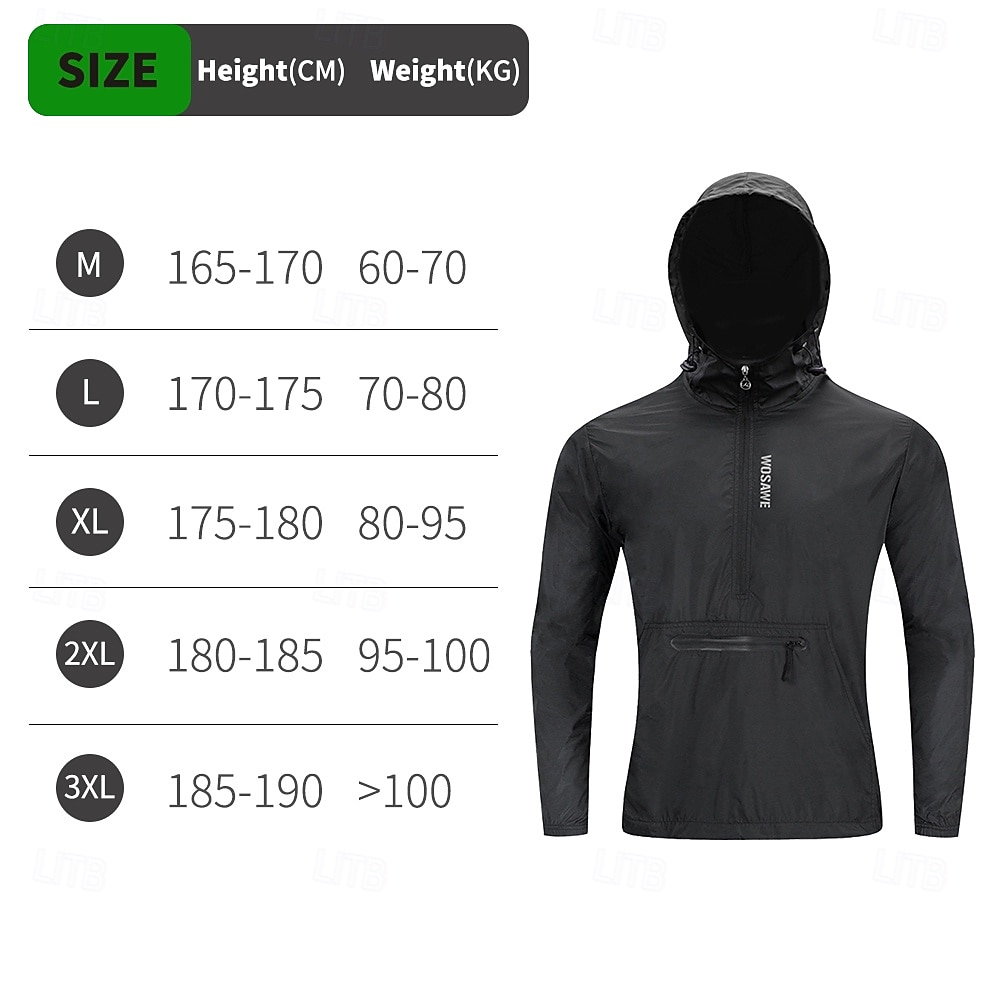 WOSAWE  Spring/Summer Men's Windproof Multi-Pocket Cycling Jacket for Outdoor Sports,Hiking, and Biking 2026 - $39.99 –P1