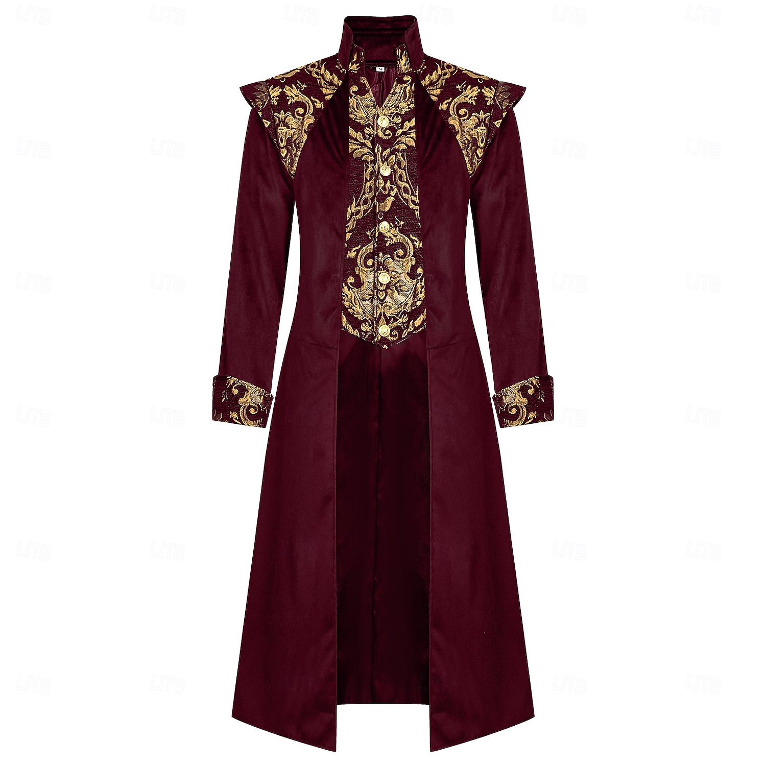 Barocco Medievale Rinascimento Cappotto Lunghe Principe Vampiro Nobile Ricamato Costume Per uomo Reale Halloween Carnevale Mascherata Feste Fiera Rinascimentale LARP Adulti Cappotto del 2026 a $85.99 –P8