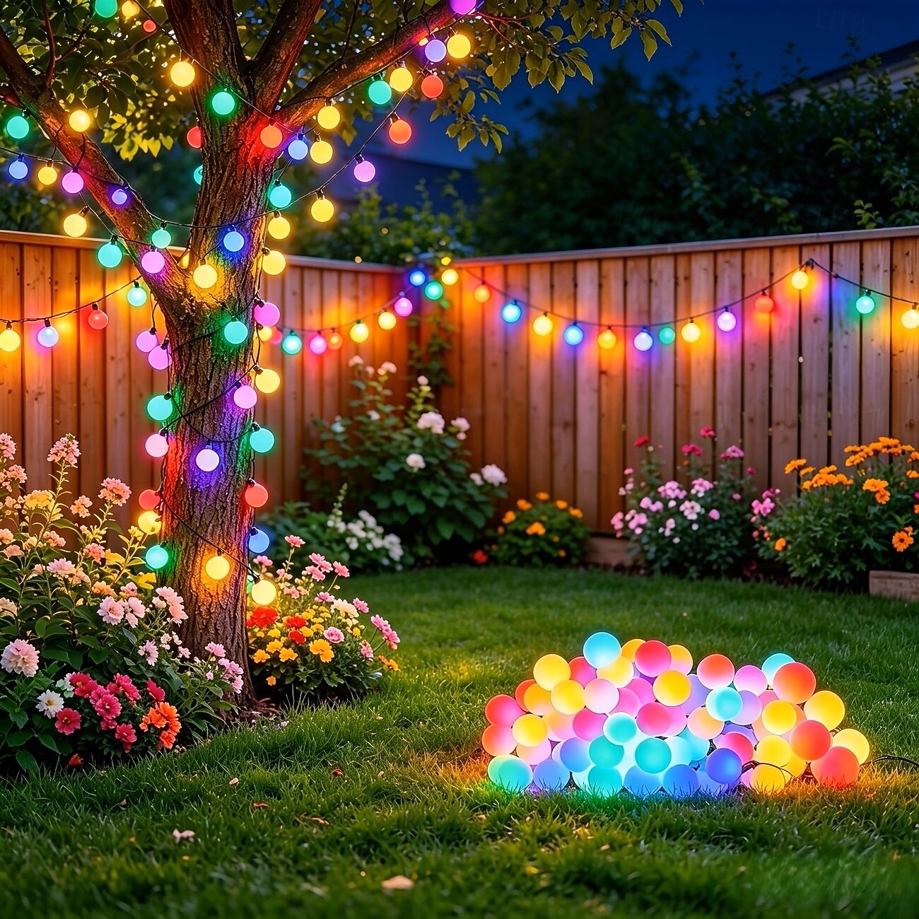 Ghirlanda luminosa solare con globo, 5 m 20 LED, 7 m 50 LED, 12 m 100 LED, luci fatate impermeabili per esterni, ideali per giardino, patio, matrimoni, campeggio, feste, Natale e Halloween. del 2026 a $12.99 –P4