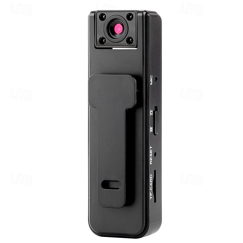 Cámara corporal HD 1080p con visión nocturna infrarroja, mini cámara de seguridad portátil con clip para el hogar, la oficina y exteriores, grabadora de vídeo portátil con estabilización deportiva y 2026 - $28.99 –P2