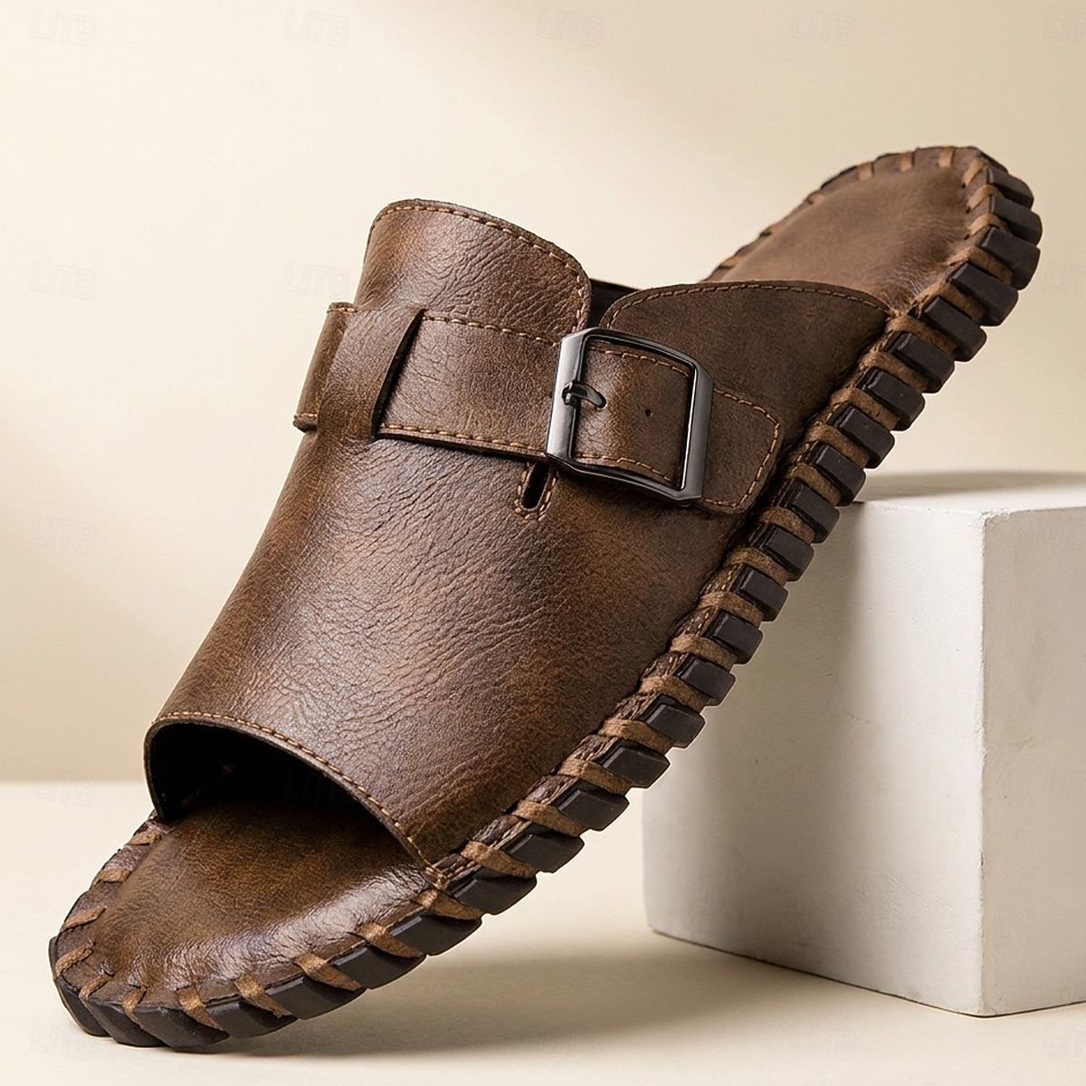 Men's Brown Fisherman Slide Sandals – Breathable Open-Toe Comfort Sandals, Lightweight Summer Footwear for Beach Vacations, Cruises, Travel and Everyday Leisure 2026 - $42.99 –P7