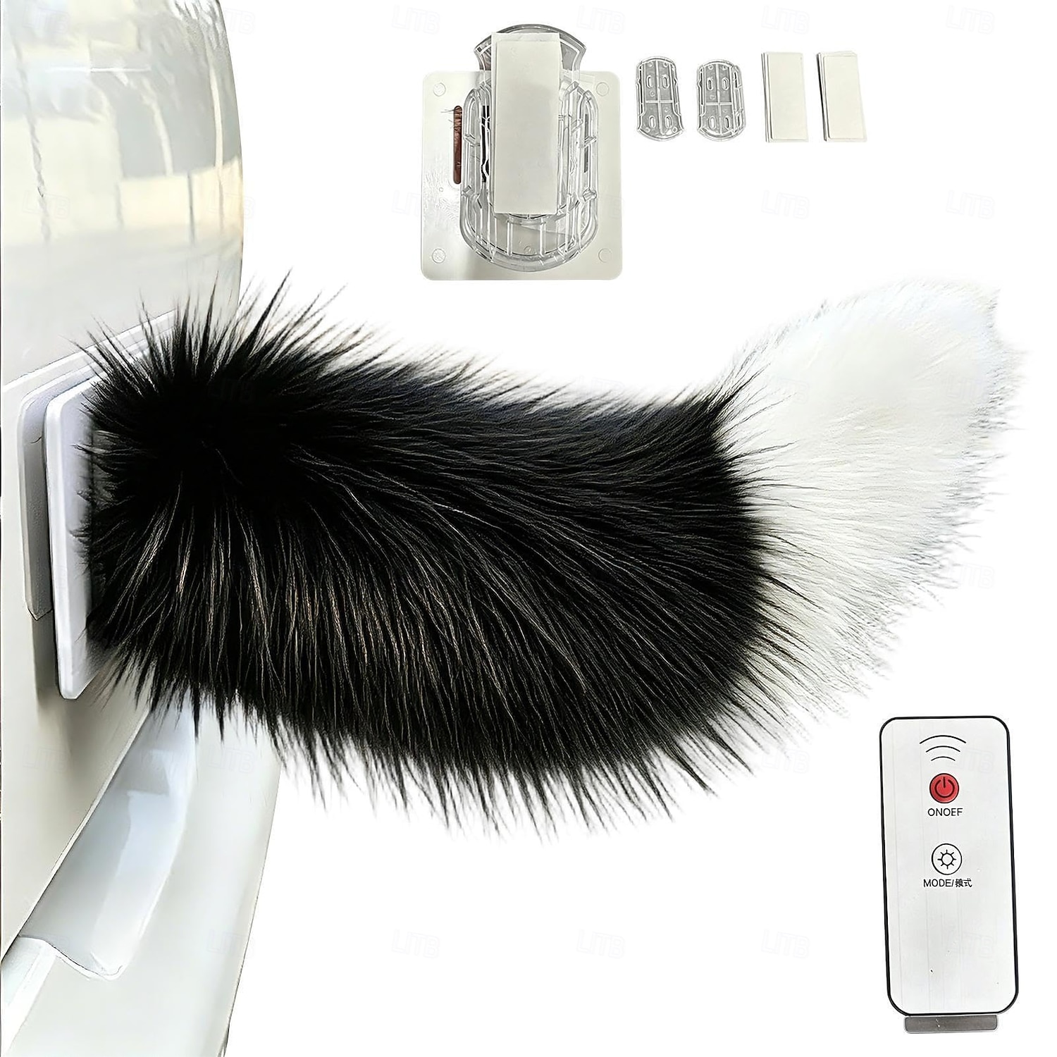 Coda di volpe mobile elettronica con telecomando, accessorio auto kawaii motorizzato con diverse modalità di funzionamento e facile installazione adesiva. del 2026 a $20.99 –P1