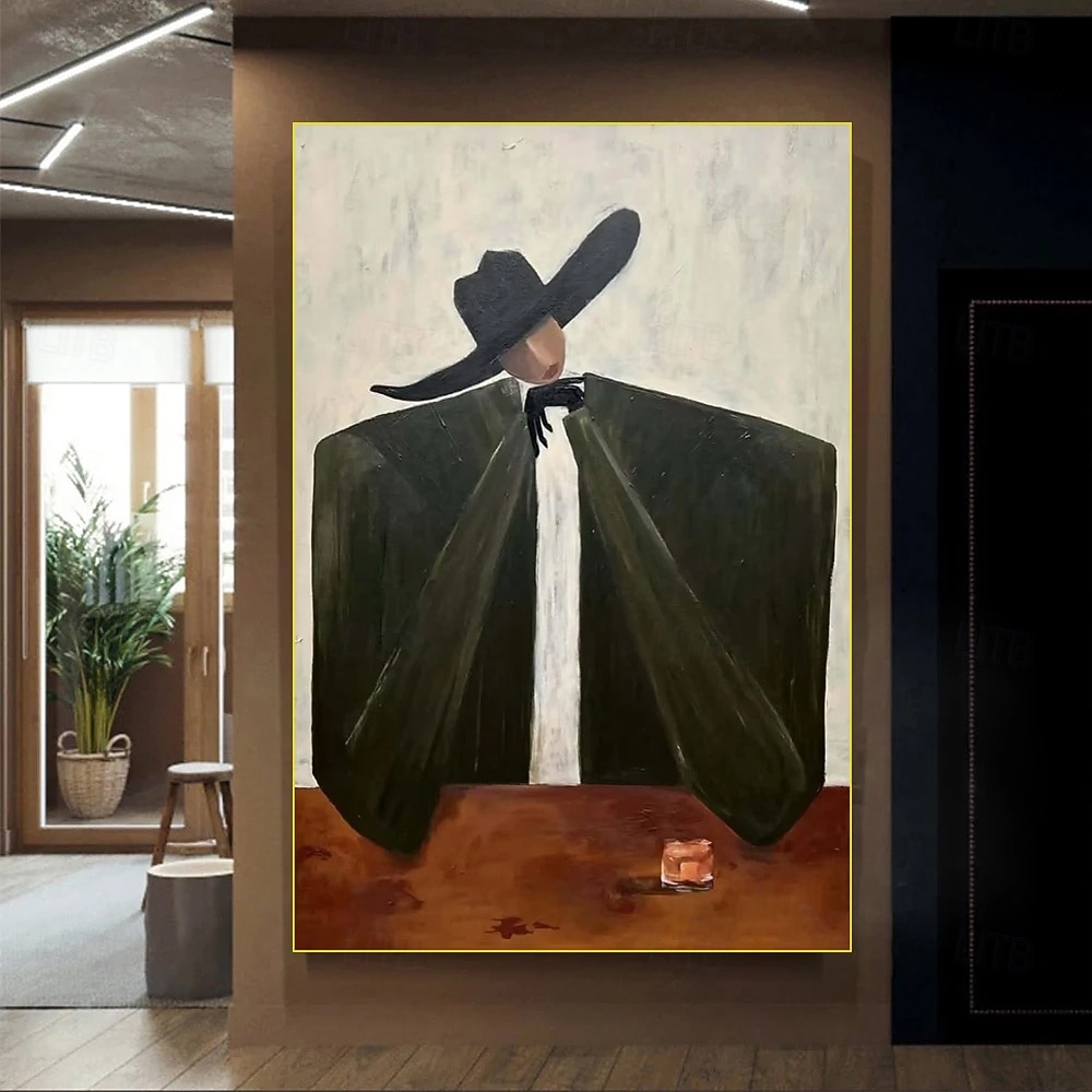Mintura Handmade Man Oil Paintings On Canvas Wall Art Decoration Modern Abstract Figure Picture For Home Hotel Decor Rolled Frameless Unstretched Painting 2026 - $77.99 –P2