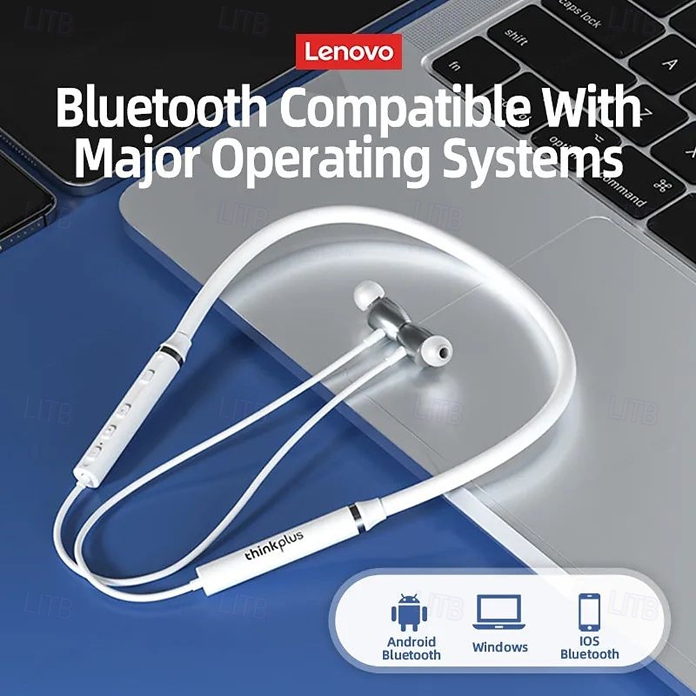 Lenovo Wireless Neckband Headphones, Bluetooth 5.0 Sport Earbuds with Mic, Noise Cancelling In-Ear Earphones, Sweatproof Magnetic Buds for Workout Gym Running, Thinkplus Audio, HiFi Stereo 2026 - $14.99 –P2