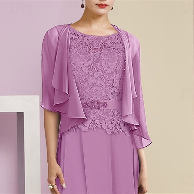 scialli per ospiti di nozze avvolgere le donne impacchi per la madre puro elegante chiffon a mezza manica impacchi da sposa con balze per la festa primaverile&amp; estate del 2026 a $45.99 –P9
