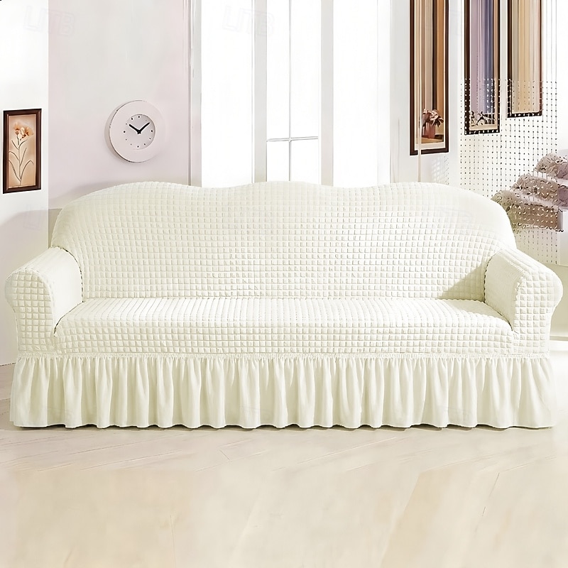 Country Style 3D Stretch Sofa Cover with Skirt, Washable Elastic Couch Slipcover for 1/2/3/4 Seater, Fitted Furniture Protector 2026 - $47.99 –P6
