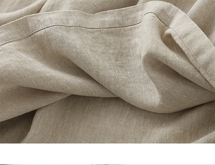 نسائي فستان ميدي 100% Cotton عتيق مناسب للبس اليومي فضفاض صالح سهل بدون كم V رقبة هيذر أخضر عسكري الصيف الربيع 2026 - $18.49 –P9
