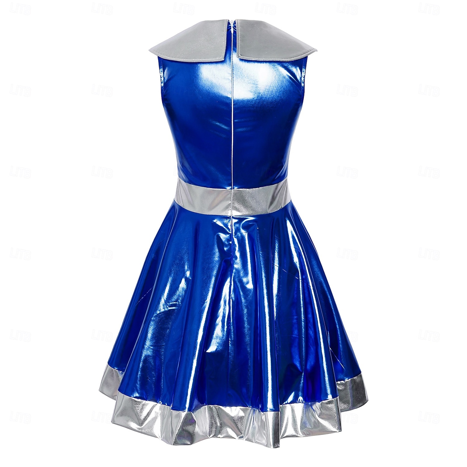 Jurken Outfits Fancy kostuum Buitenaards kostuum Ruimtemeisje Cosplay Glanzend latex patent Metallic Kinderen Volwassenen Dames Halloween Carnaval Boekenweek Feest Prestatie Aankleden 2026 - $63.99 –P8