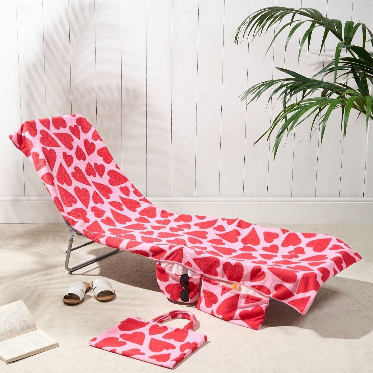 Capa de toalha para cadeira de praia estampada, capa de toalha macia e absorvente para espreguiçadeira de piscina com bolsa de armazenamento para praia, piscina, pátio, férias e viagens. de 2026 por $34.99 –P7