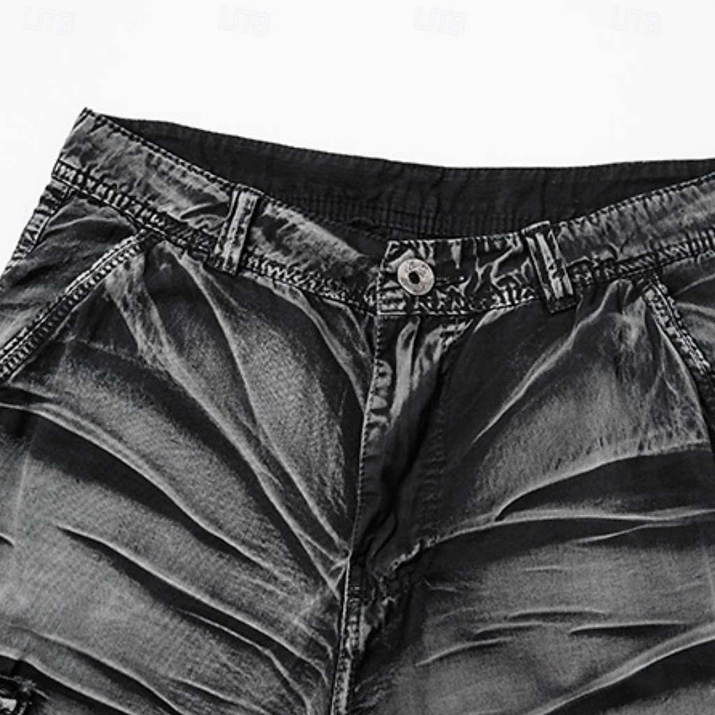 Men's Comfort Waist Tactical Cargo Cargo Shorts Shorts Casual Shorts Multi Pocket Flap Pocket Camouflage Knee Length Outdoor Streetwear Daily Wear Fashion Streetwear Black Purple Inelastic 2026 - $37.99 –P6