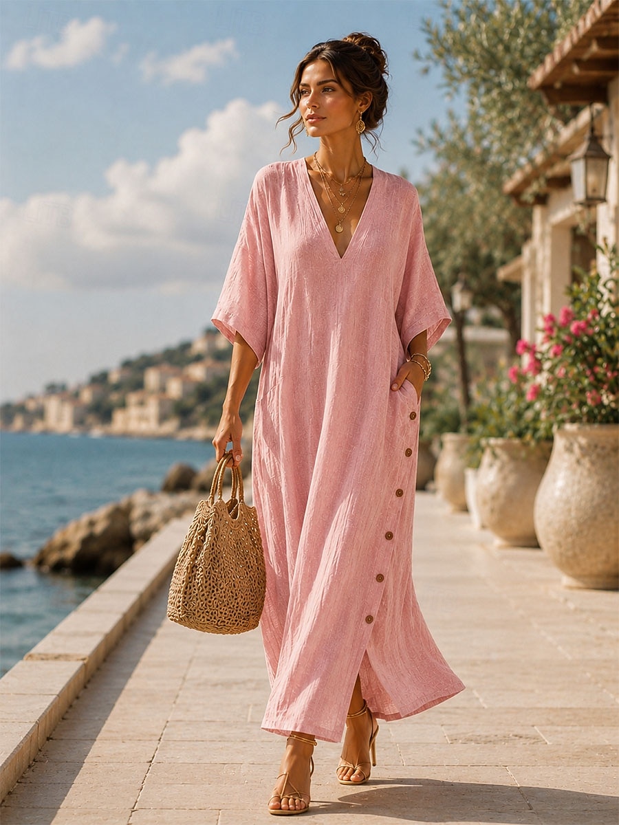 guest wedding dresses beach Pink Maxi Bridesmaid Short Sleeve Dresses – trendtydresses Leely Women Black Sparkly Size:FR 50 - Preorder Web Collection:Date Night