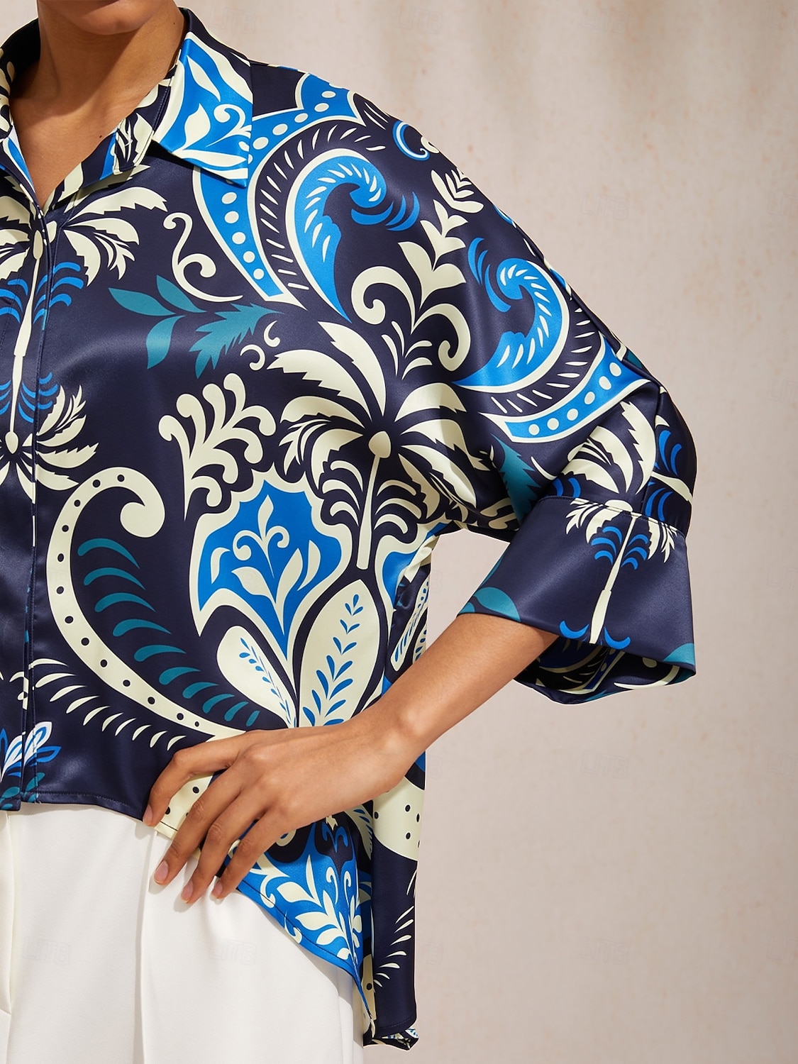 Σατέν τοπ dolman Azure Palace Harmony 2026 - $67.99 –P6