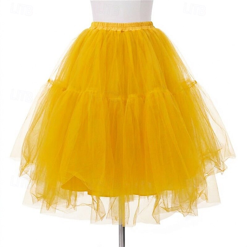 Jupe à cerceaux Tutu Sous jupe Années 1950 Rétro Vintage Princesse Adulte Femmes Bal de promo Tenue de soirée Cocktail Se déguiser de 2026 ? $37.99 –P11