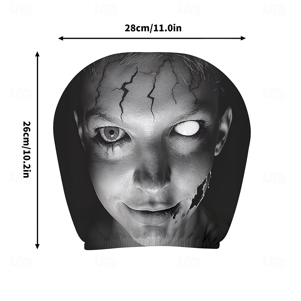 2/4PCS Cracked Makeup Car Seat Headrest Covers, Funny Prank Headrest Protectors, Universal Fit Stretch Car Interior Accessories, Washable and Easy to Install, Comfortable Seat Protection for Cars, SUV 2026 - $16.99 –P4
