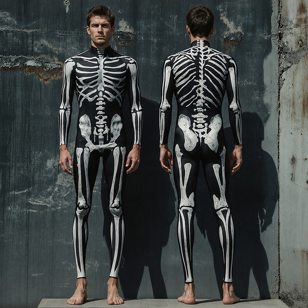 Carnavalskostuum Full Body Suit Zentai-Pakken Met Patroon Cosplay kostuum Masker Opdrukken Sexy kostuum Halloween Voor heren Dames Jongens Kostuum voor Feest Prestatie Maskerade Kinderen Volwassenen 2026 - $33.99 –P1