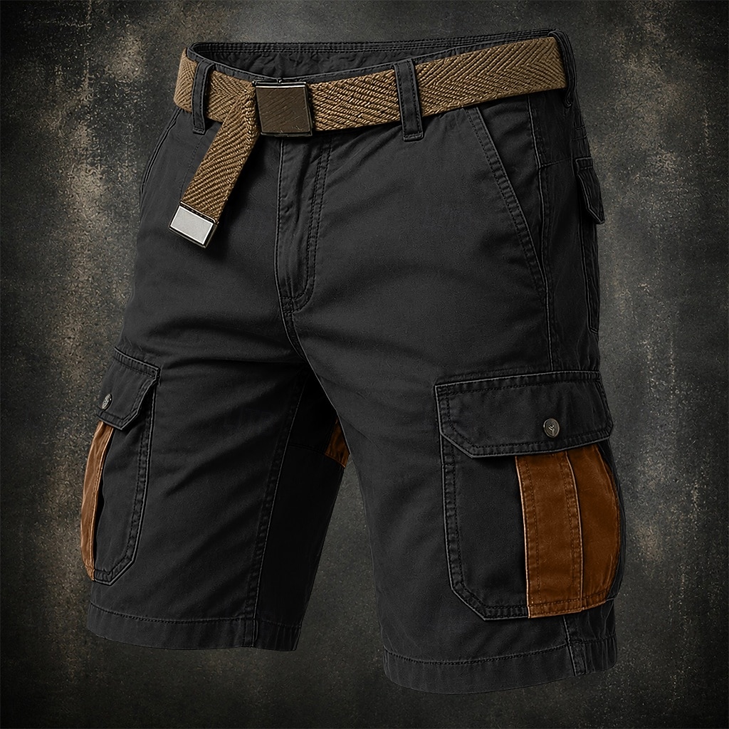 Homme Shorts cargo Short d'extérieur Short décontracté Shorts de Randonnée Patchwork Multi-poches Jambe Droite Bloc de Couleur Couleur Pleine Portable Évacuation de l'Humidité Court Occasionnel de 2026 ? $33.99 –P4