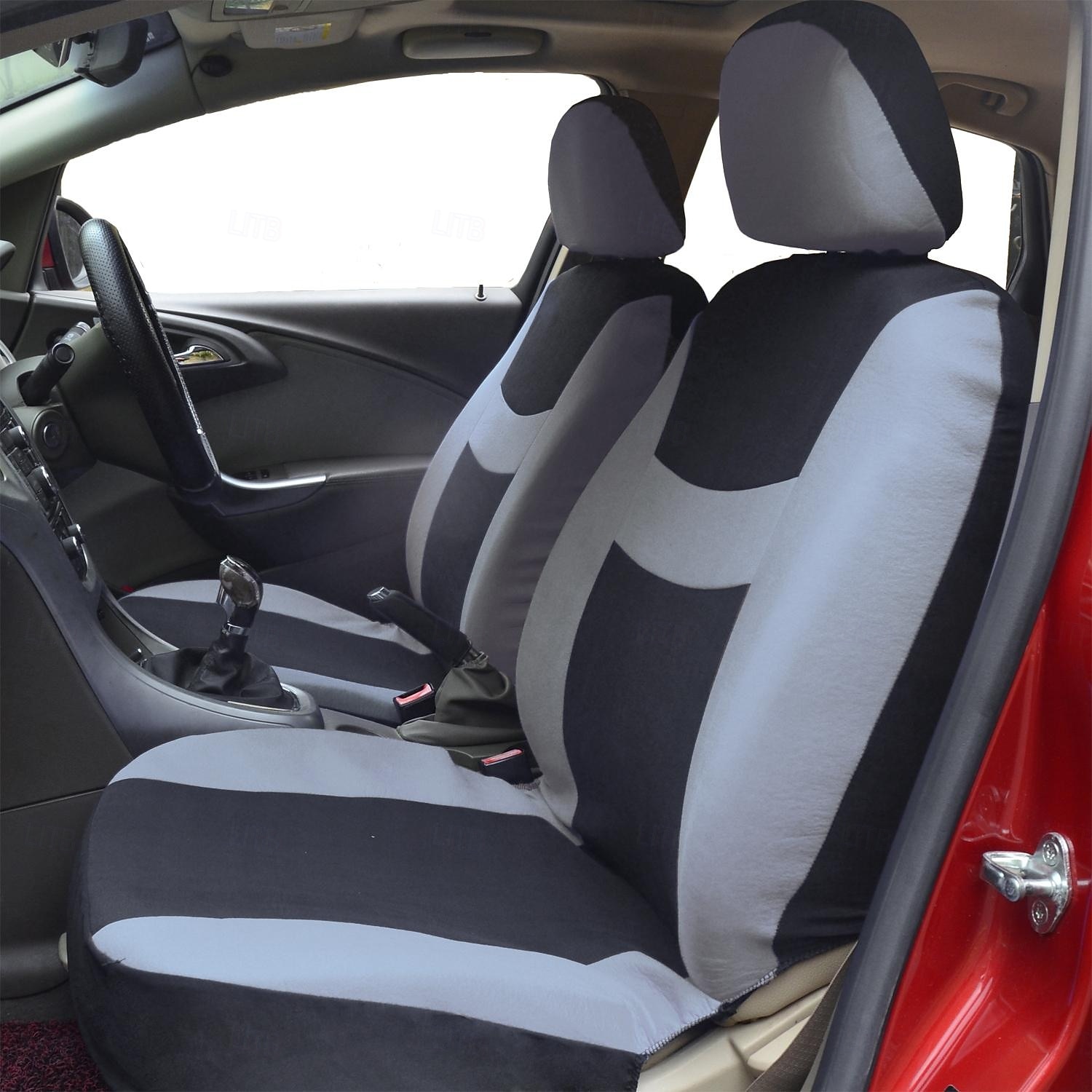 Set completo di 9 coprisedili universali per auto, in tessuto a rete di poliestere traspirante, per auto, SUV, berline e camion. Eleganti accessori per interni bicolore, facili da installare. del 2026 a $34.99 –P16
