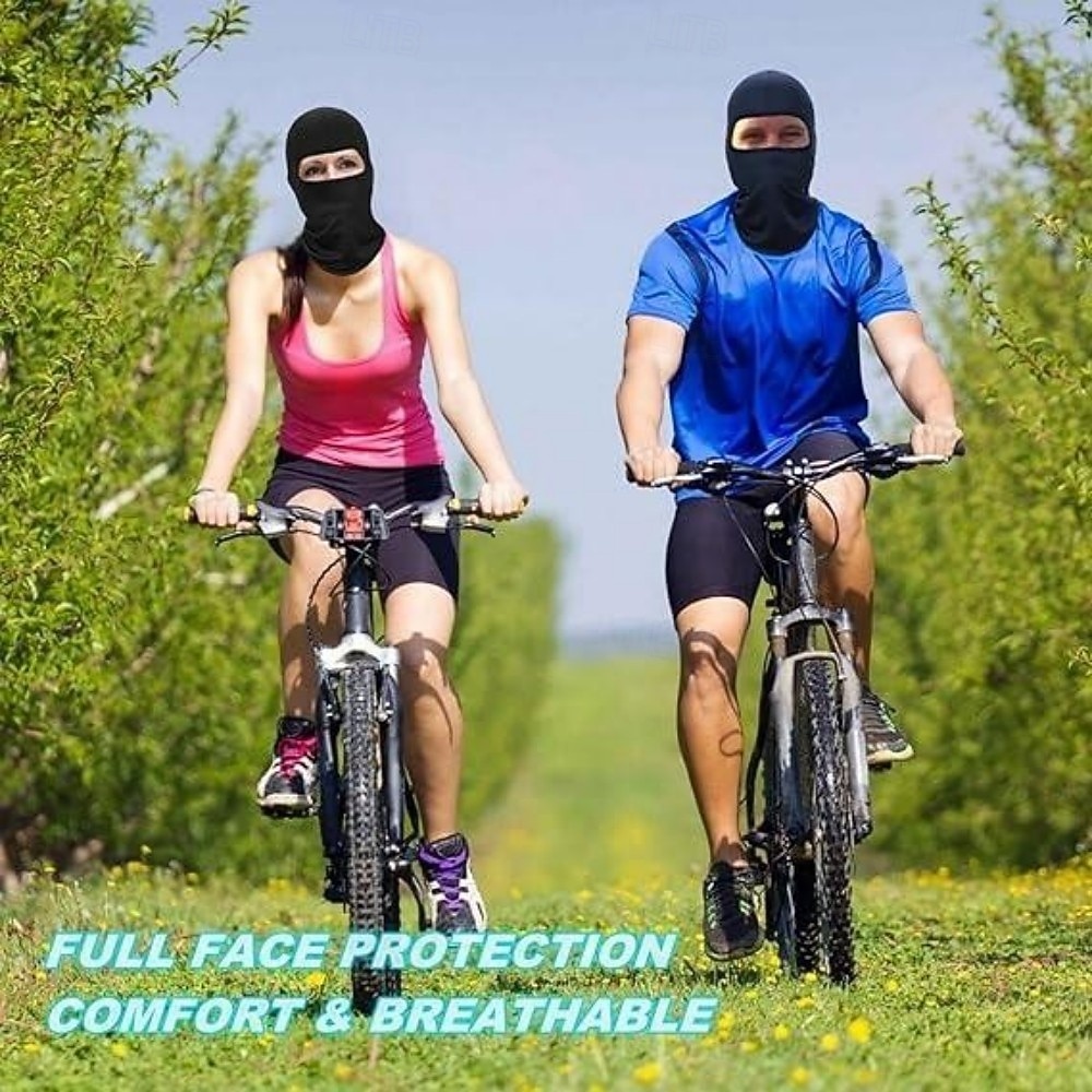 Balení 6 kukel, černé vložky do cyklistické helmy, lehké větruodolné nákrčníky na obličej pro muže a ženy, cyklistiku, běh a outdoorové sporty 2026 - $18.49 –P3