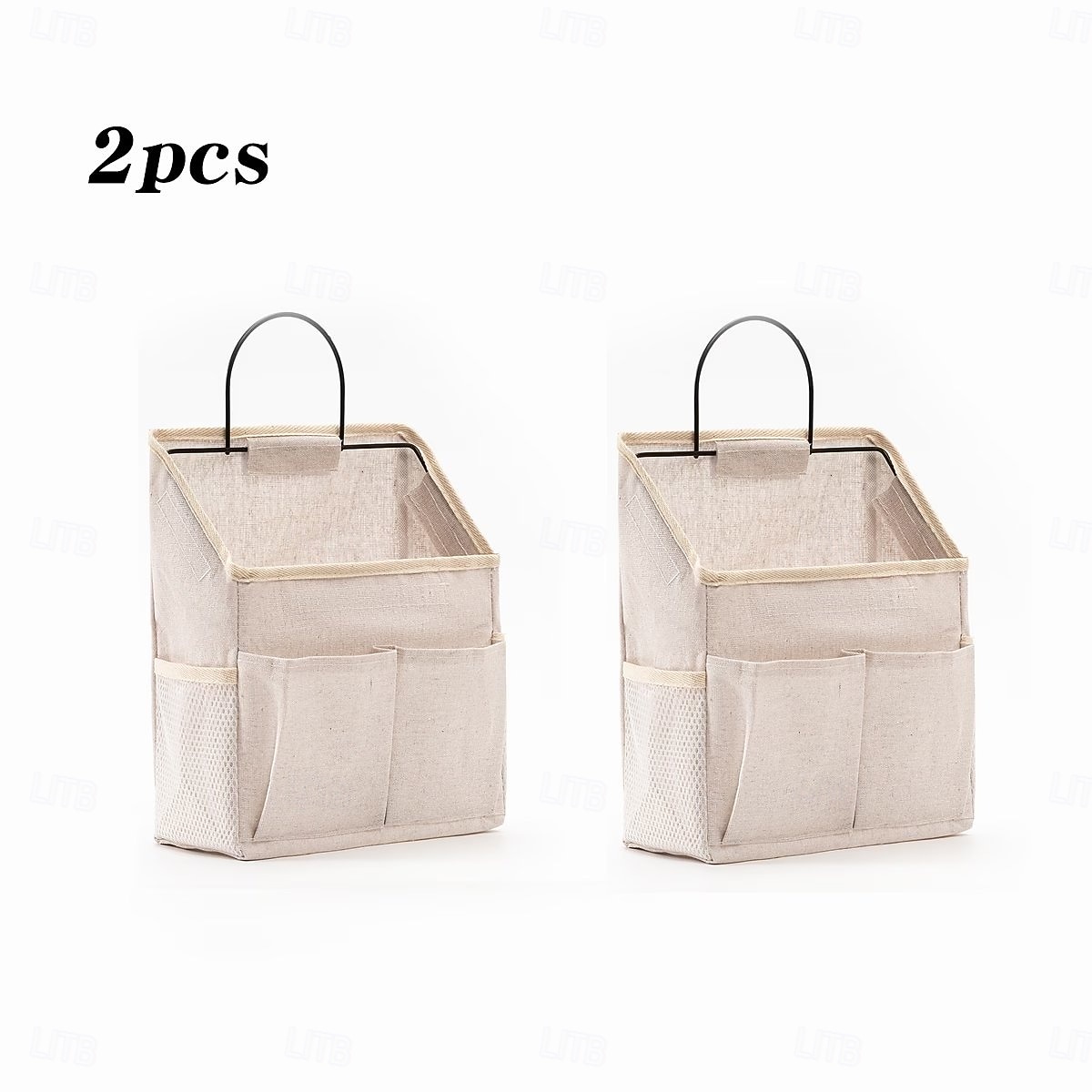 Lot de 1 ou 2 sacs de rangement suspendus en tissu, organisateur mural avec poches, pochette de rangement à suspendre à la porte, organisateur mural pour chambre d'étudiant, sac de rangement en tissu de 2026 ? $13.49 –P4