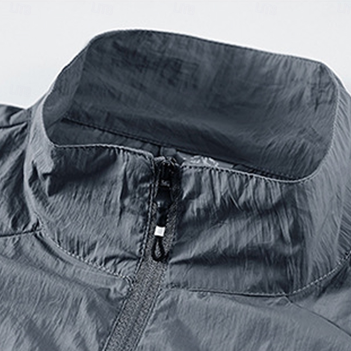 Men Lightweight Jacket Casual Sun Protection UV Protection Slim Spring & Summer Spring Casual Daily Outdoor Stand Collar Regular Dark Blue Grey Jacket 2026 - $57.99 –P5