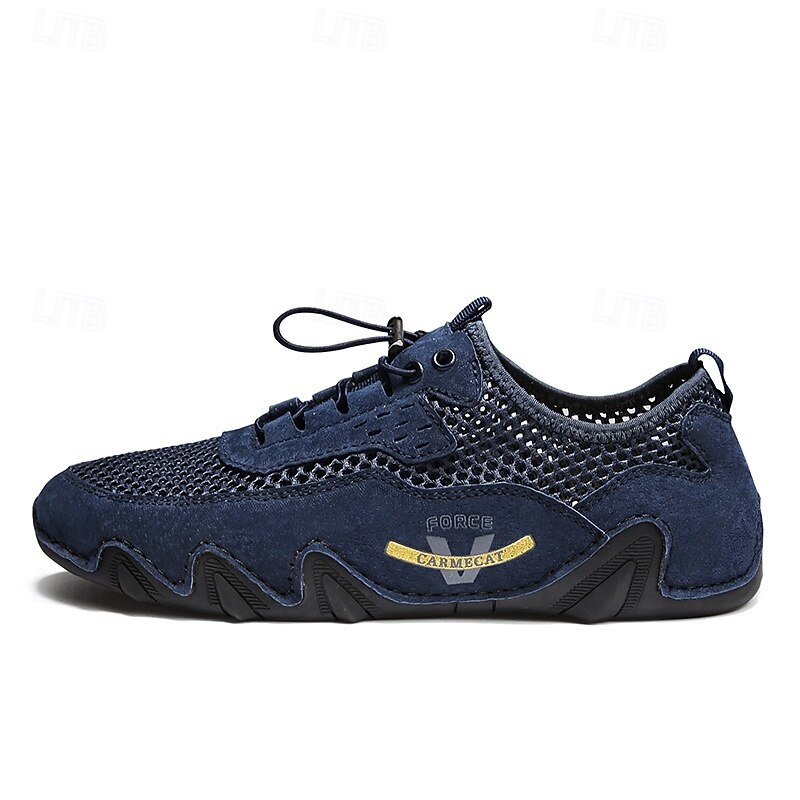 Scarpe da ginnastica da uomo beige in mesh – scarpe casual traspiranti e leggere, comode calzature da esterno per viaggi, passeggiate e uso quotidiano del 2026 a $46.99 –P7