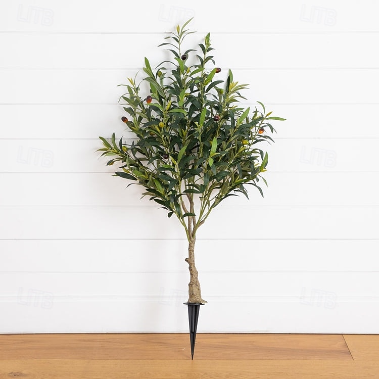 39 Inch Faux Olive Tree Plant, Artificial Olive Bush with Integrated Ground Stake, Realistic Scandinavian Greenery Decoration for Indoor Outdoor Use, Perfect for Living Room, Bedroom, Entryway, Patio 2026 - $39.99 –P1