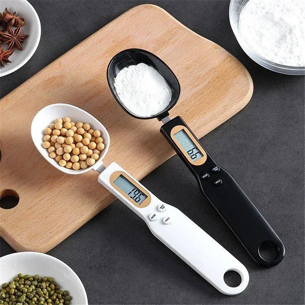 Lingură digitală 500g/0.1g, lingură electronică de măsurat cu afișaj LCD, cântar alimentar de înaltă precizie pentru cafea, făină, lapte praf, copt, gătit și porționare nutrițională 2026 - $15.99 –P1