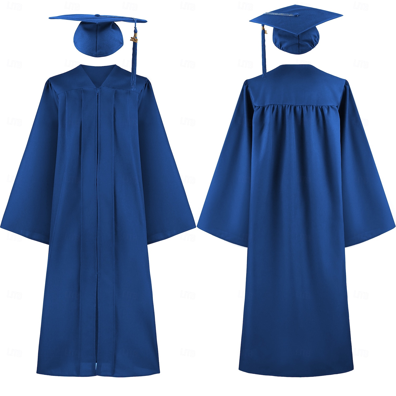 Examensklänningsset Akademisk mantel Murbruksplatta Studerande Cosplay Vuxna Herr Halloween Karnival Akademisk ceremoni Enkla Halloween kostymer Klä ut 2026 - $47.99 –P7