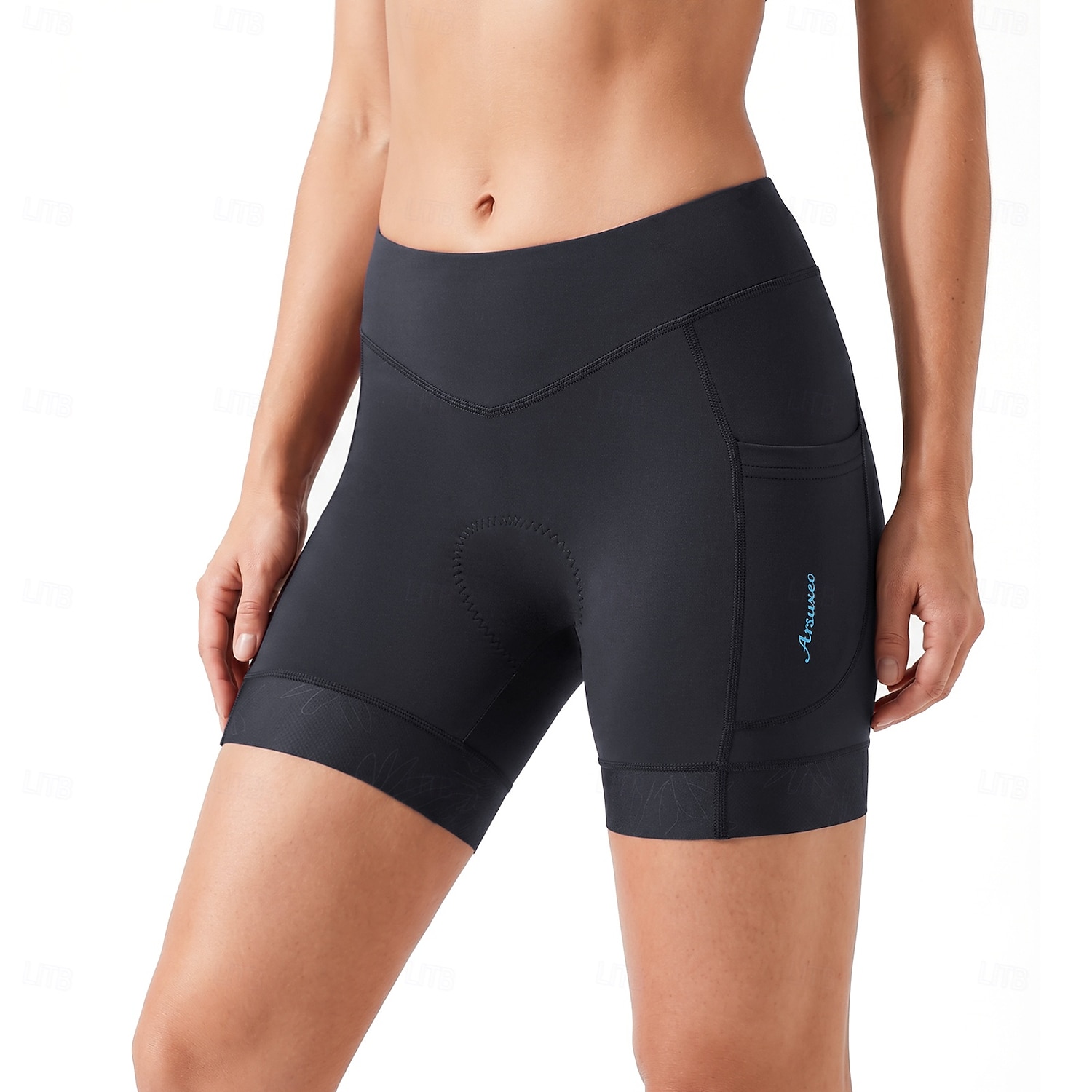 Arsuxeo Femmes Couleur Unie Shorts de route Shorts de sous-vêtements de cyclisme Pantalons de cyclisme Vélo Shorts Shorts de sous-vêtements Coupe ajustée Des sports Bonne ventilation Réduit les de 2026 ? $31.99 –P1
