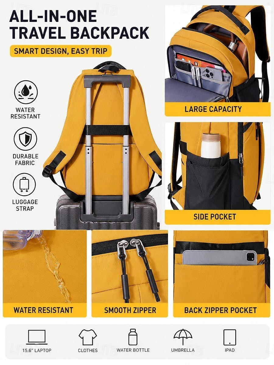 back to college laptop backpack SPI Styles' School RFID Travel TSA Friendly Backpack USB Charging Port STATE Bags Reed Backpack Midnight