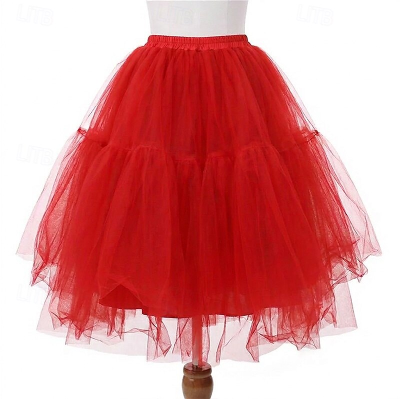 Jupe à cerceaux Tutu Sous jupe Années 1950 Rétro Vintage Princesse Adulte Femmes Bal de promo Tenue de soirée Cocktail Se déguiser de 2026 ? $37.99 –P18