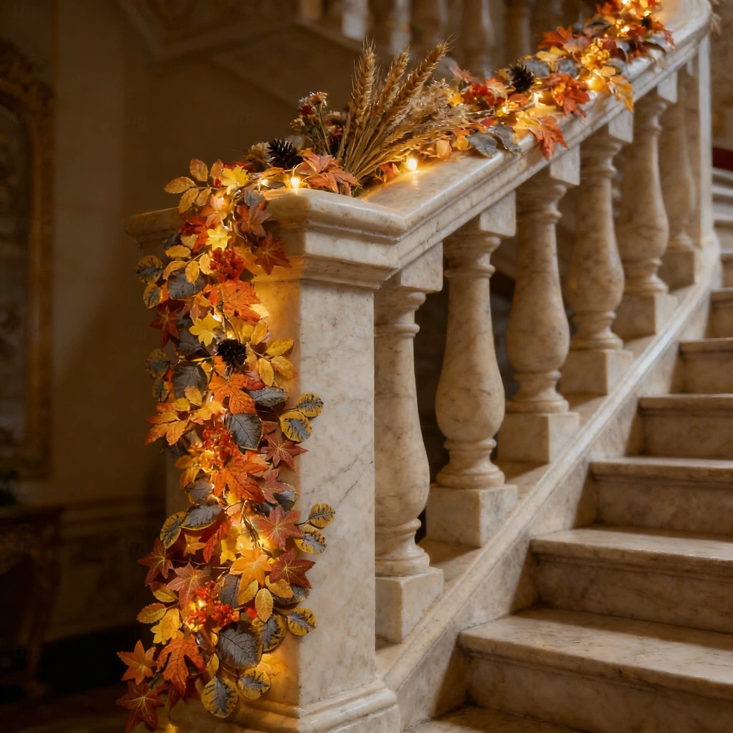 Guirlande lumineuse d'automne en forme de feuilles d'érable, décorations lumineuses d'Halloween avec vigne à baies rouges, guirlande lumineuse LED féérique pour la fête des récoltes, décoration de 2026 ? $23.99 –P15