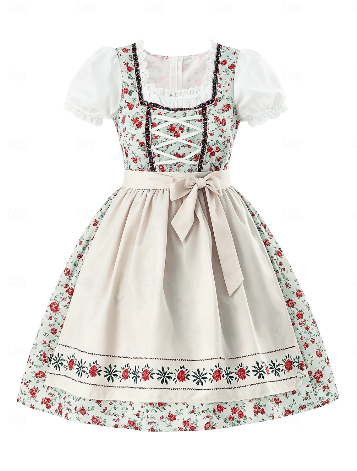 Oktoberfest Dirndl Dress Dirndl Set Mini Length Maid Bavarian German Munich Wiesn Women's Carnival Beer Festival Traditional Style Cloth 2026 - $69.99 –P1