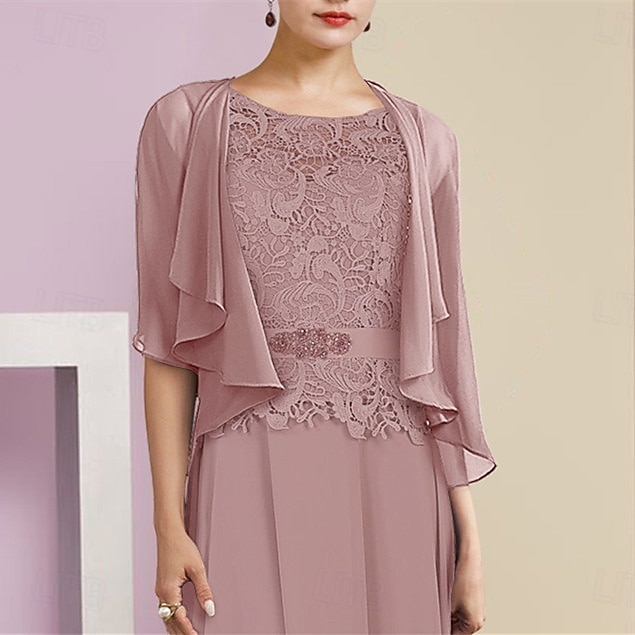 scialli per ospiti di nozze avvolgere le donne impacchi per la madre puro elegante chiffon a mezza manica impacchi da sposa con balze per la festa primaverile&amp; estate del 2026 a $45.99 –P19