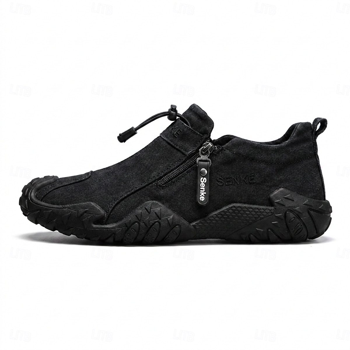 Zapatillas de senderismo grises para hombre: zapatillas ligeras con cremallera lateral para actividades al aire libre, calzado cómodo y antideslizante para senderismo, viajes y aventuras cotidianas. 2026 - $34.99 –P9