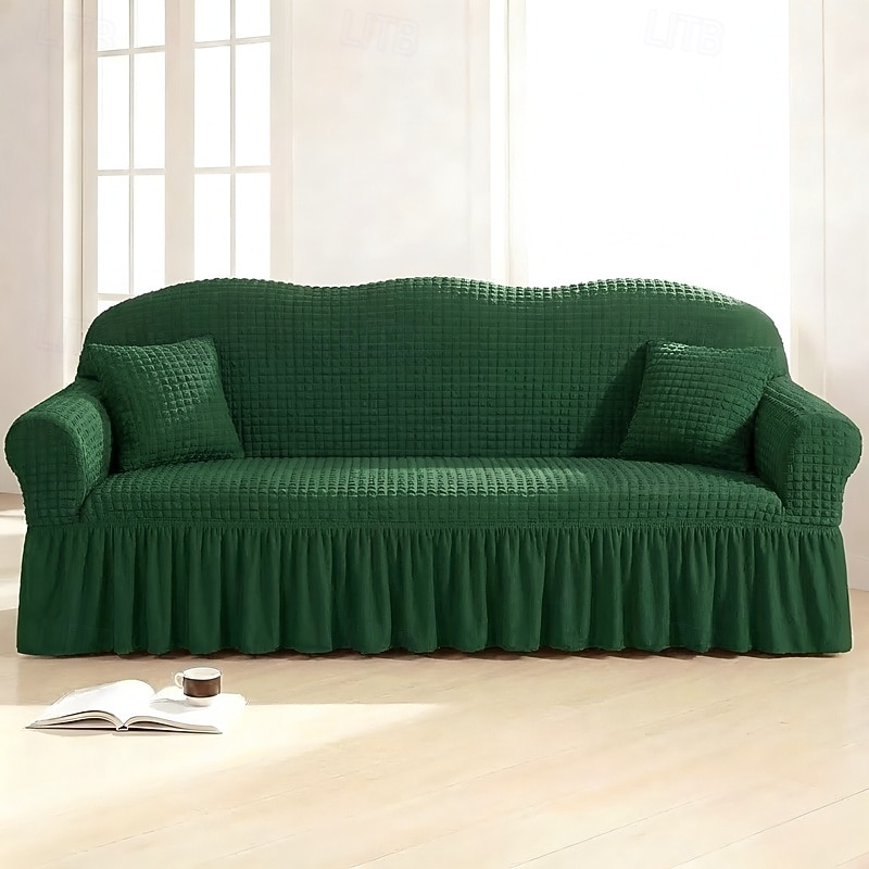 Country Style 3D Stretch Sofa Cover with Skirt, Washable Elastic Couch Slipcover for 1/2/3/4 Seater, Fitted Furniture Protector 2026 - $47.99 –P46