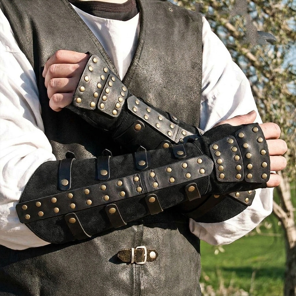 Medievale Rinascimento Steampunk Costume Cosplay Armatura Mascherata Guerriero Vichingo Crociato Cavaliere Celtico Ranger Tiro con l'arco Costume Per uomo Per donna Vichingo Halloween Mascherata del 2026 a $38.99 –P5
