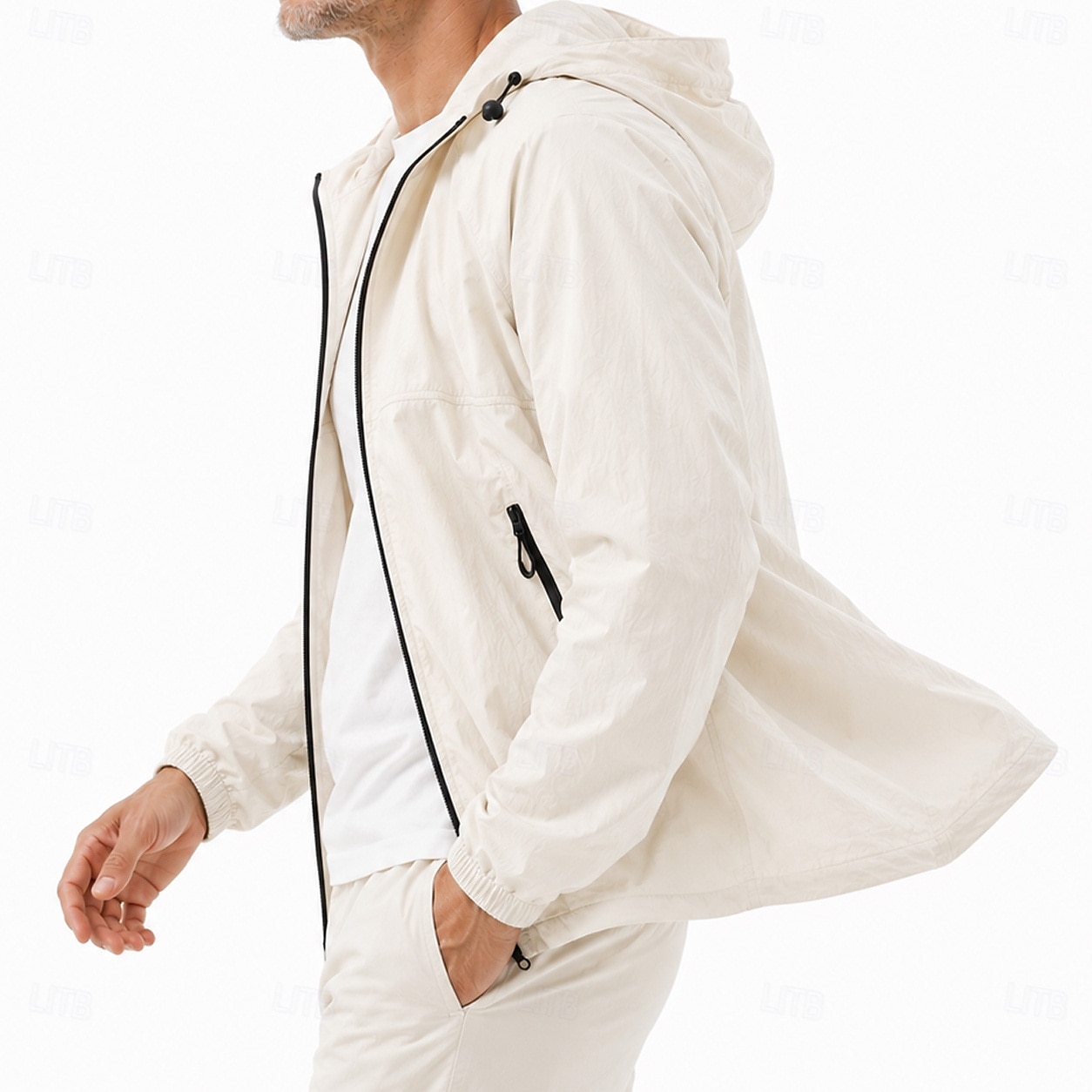 Hommes Veste Légère Occasionnel Protection solaire Protection UV À capuche Printemps & Été Printemps Sports & Plein air Décontracté Quotidien À capuche Régulier Vert Sauge Beige Veste de 2026 ? $58.99 –P9