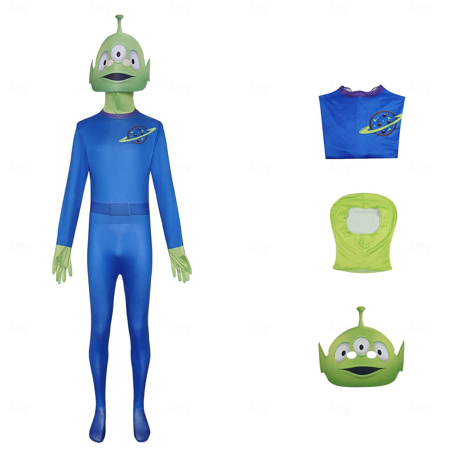Toy Movie Alienígena verde Accesorios Disfraz de lujo Body Cosplay for Hombre Adulto Víspera de Todos los Santos Carnaval Rendimiento Comic Con Exposición de anime 2026 - $49.99 –P2