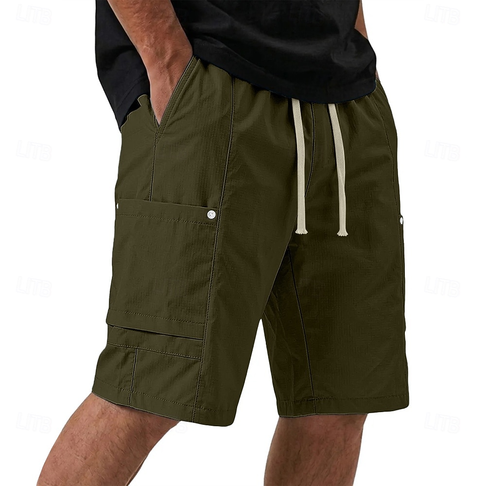 Herren Komfortbund Aktiv Shorts Freizeitshorts Sportliche Shorts Tasche Elastischer Bund Rein Einfach Einheitliche Farbe Komfort Schnelltrocknend Knielang Lässig Outdoor Training Sport Sportlich Blau 2026 - $28.99 –P3