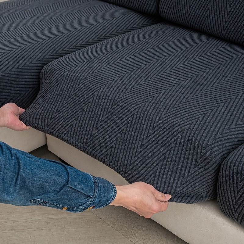 Fodera per cuscino divano jacquard magica, fodera elastica a prova di animali domestici per sedile divano, protezione elastica per mobili facile da installare per cani e gatti del 2026 a $11.49 –P34