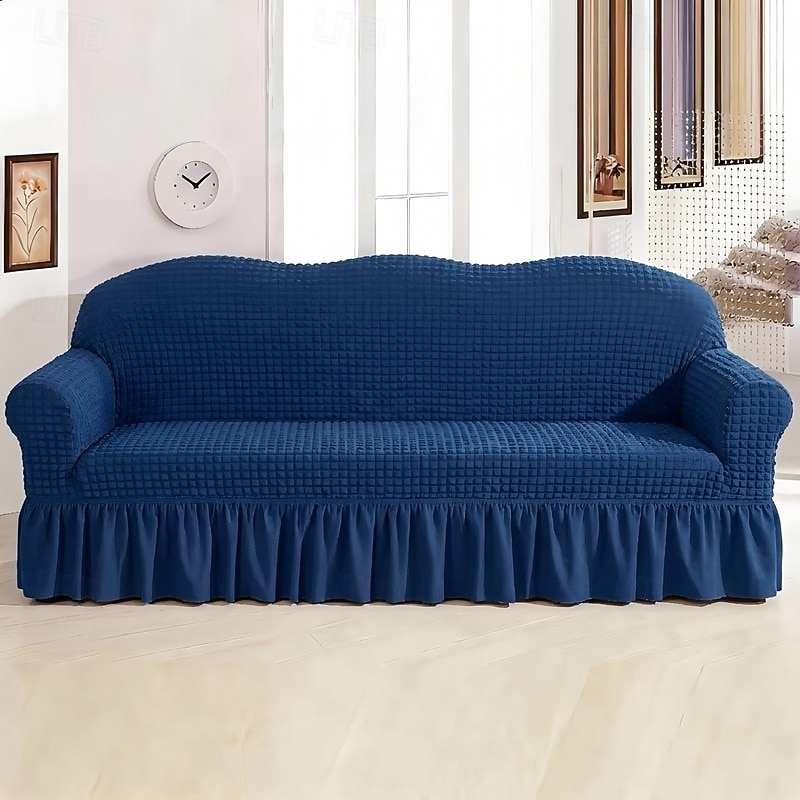 Country Style 3D Stretch Sofa Cover with Skirt, Washable Elastic Couch Slipcover for 1/2/3/4 Seater, Fitted Furniture Protector 2026 - $47.99 –P12
