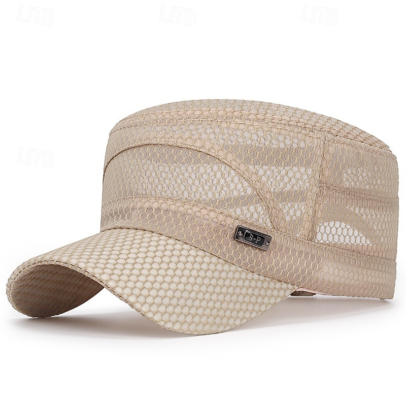 Baseballkappe mit flachem Schirm für Herren, verstellbarer, stylischer Sommerhut mit Sonnenschutz, Freizeitaccessoire für Outdoor-Sportarten wie Angeln und mehr, Accessoires für Erwachsene 2026 - $9.99 –P11