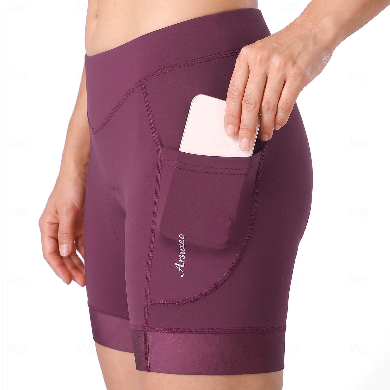 Arsuxeo Femmes Couleur Unie Shorts de route Shorts de sous-vêtements de cyclisme Pantalons de cyclisme Vélo Shorts Shorts de sous-vêtements Coupe ajustée Des sports Bonne ventilation Réduit les de 2026 ? $31.99 –P14