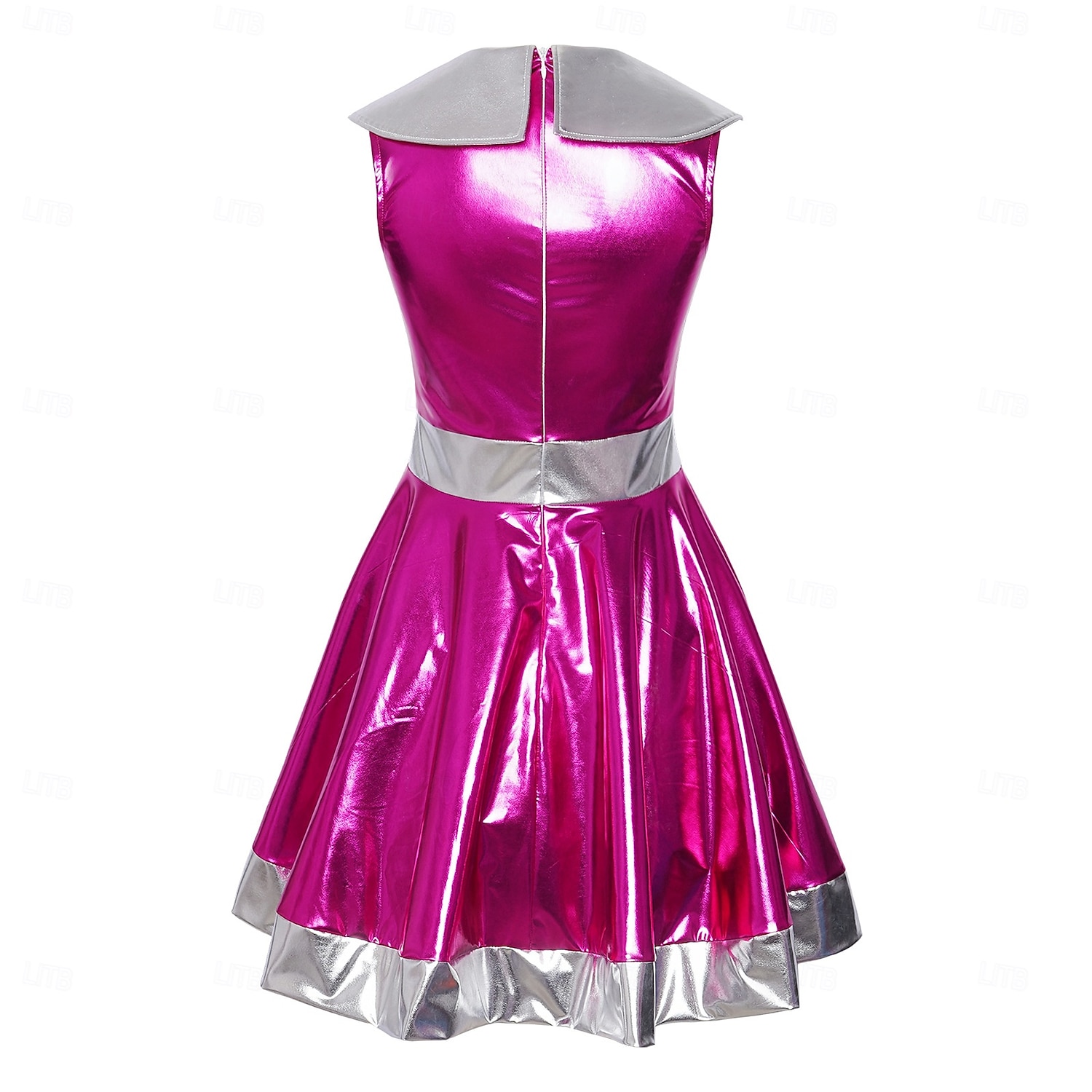 Jurken Outfits Fancy kostuum Buitenaards kostuum Ruimtemeisje Cosplay Glanzend latex patent Metallic Kinderen Volwassenen Dames Halloween Carnaval Boekenweek Feest Prestatie Aankleden 2026 - $63.99 –P2